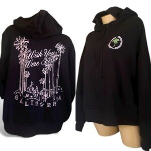 PINK Victoria's Secret Full Zip Hooded sweater large new with tag .